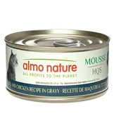Almo Nature Cat Wet Food Natural Mackerel & Chicken Pate In Gravy 2.47oz