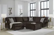 Kimlee Chocolate Sectional – 4 Pc.