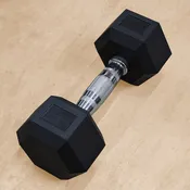 100LB Rubber-Hex Dumbbell [pc] (RHD-100)