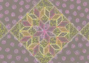 8-Pointed Star in Block Note Card # BBL06