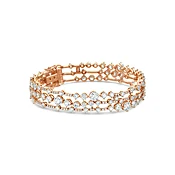 Arpeggia three line bracelet in rose gold
