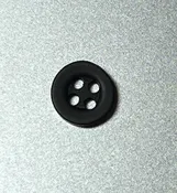 3/8" Button - Black