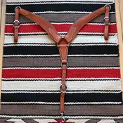 Berlin Custom Leather Roughout Breast Collar