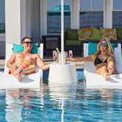 Floating Luxuries® Kai Shelf Lounge: Premium, ergonomic seating for pool decks and sun shelves