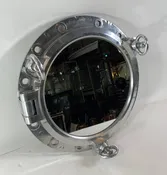 Aluminum Ship's Porthole Mirror