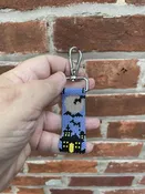 A Spooky House Fob — Bead Soup