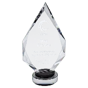 10 1/4" Diamond Crystal on Round Base
