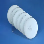 6 Tier Acrylic Plate Holder, 7.25" H - Multi-Plate Display Rack
