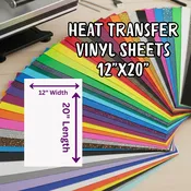 Heat Transfer Vinyl Sheets 12×20