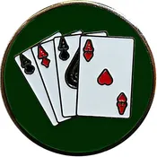 4 Aces Golf Ball Marker