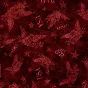 1776 – Tonal American Eagle | Garnet | Cotton Quilting Fabric