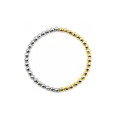 4MM 2Tone Beaded Bracelet