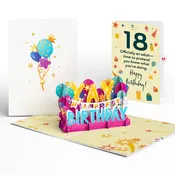 18th Birthday Celebration Pop-Up Card and Sentiment Set