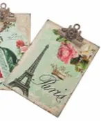 Eiffel Tower/Paris Metal Clipboard