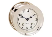 4 1/2" Ship's Bell Clock in Nickel