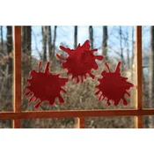 3-D Bloody Window Decor