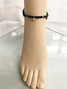 Anklet / Beaded W/ Metal Drops