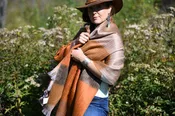 Apple Cider Woven Shawl