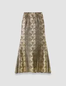 Abney Bullion Sheer Snake Skirt