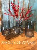 Smokey Glass Vase — Tesoro Flowers