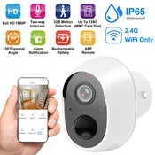 1080P FHD WiFi IP Camera, Two-Way Audio, IP65 Waterproof, Security Cam