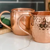 Barrel Hammered: 16oz Solid Copper Moscow Mule Mug