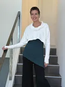 Bamboo Fleece Cropped Cowl Top