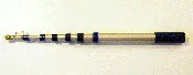 11 ft. 6 in.  Flagpole to Go,Silver, 7/8 in. Diameter Closes to 40 in.