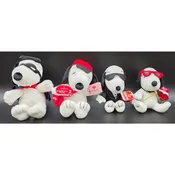 Peanuts Snoopy Plush Set Lot of 4 – Snoopula, Sealed With A Kiss, Agent, Whitman