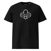 Club Spire Logo Soft Unisex organic ribbed neck t-shirt