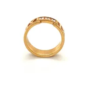 Tiffany & Co. Atlas Roman Numeral Diamond 18KT Rose Gold Ring