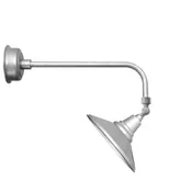 12" Calla LED Commercial Sign Light with Traditional Arm in Galvanized Silver