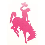3" BUCKING HORSE DECAL