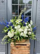 Blue Bell BasketSympathy & Funeral Flowers in Huntington NY | Floras Avenue 
Floras Avenue