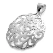 11109 Round Filigree Pendant