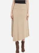 Azalea Asymmetric Hem Vegan Suede Skirt