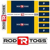 RodTogs™ Fishing Rod Wraps (Blue &amp;amp; Yellow)
