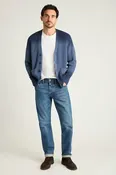 Cotton Cashmere Dip Dye Cardigan
