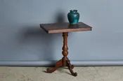 19th Century Natural Teak Candle Stand