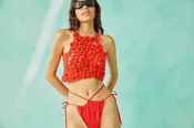 Tach Manolita Crochet Top | Red