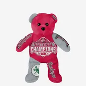 2024 Football National Champions Team Beans Embroidered Bear