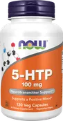 NOW Supplements, 5-HTP (5-hydroxytryptophan) 100 mg, Neurotransmitter Support*, 120 Veg Capsules