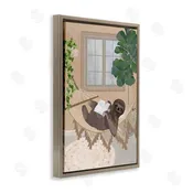 1x | Cozy Sloth Reading on Hammock Wall Art