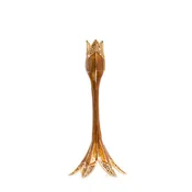 Abraham Tulip Medium Brown Candlestick Holder