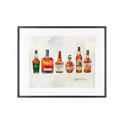 Abstract Bourbon Collage 11" x 14" Print