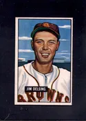1951 Jim Delsing Bowman #279 Browns Rookie Baseball Card