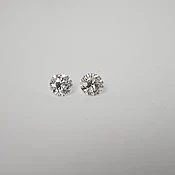 1.00 tw E/si2 round diamond studs, set as you wish