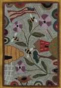Bee Grateful Punchneedle Embroidery