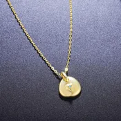 Alexandrite Necklace - 18k Gold Plated Charm