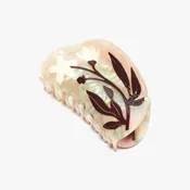 Bryony Cream Floral XL Hair Claw